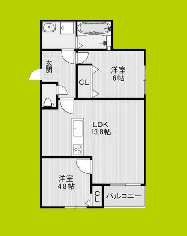 リアノーラ平野WEST 間取り