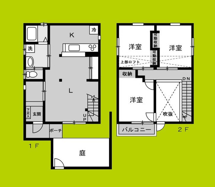 ナチュラルハウス　B棟 間取り