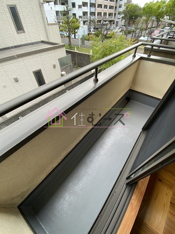 ナチュラルハウス　B棟 ベランダ