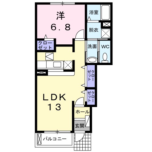 クレール白水 間取り