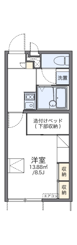 レオパレス甲田 間取り