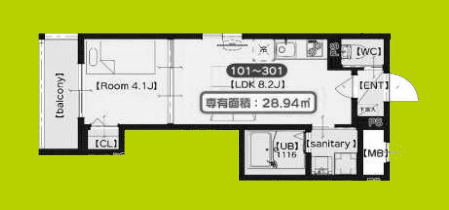 F asecia laso 間取り