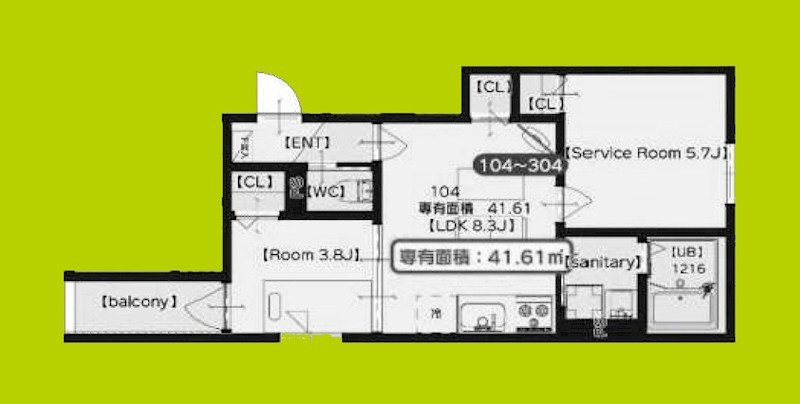 F asecia laso 間取り
