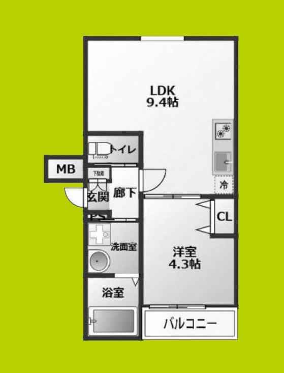 D.CREART松原feliz 間取り