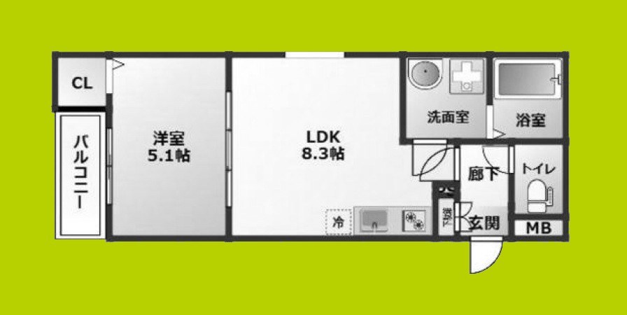 D.CREART松原feliz 間取り