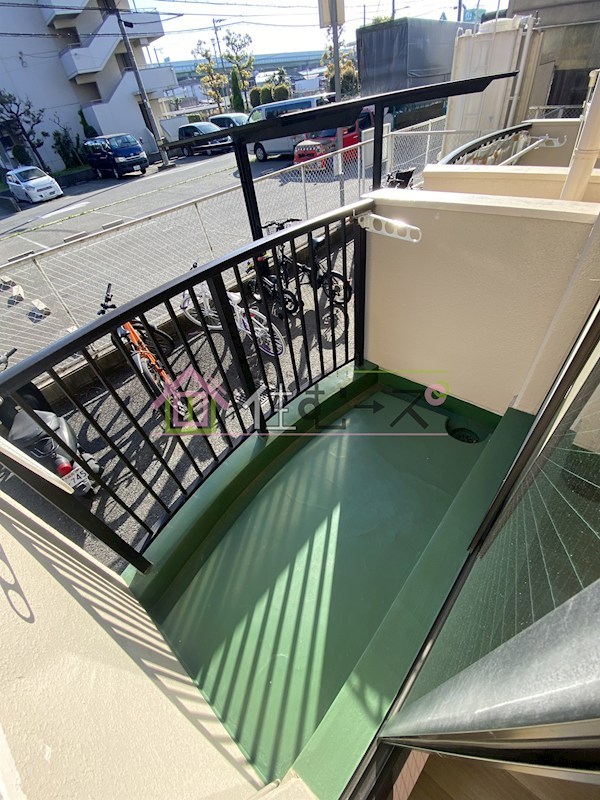 コーポかえで ベランダ