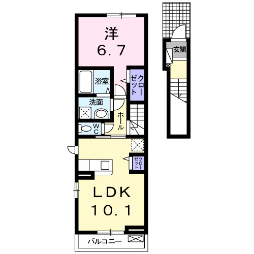 エスポワールドミール 間取り