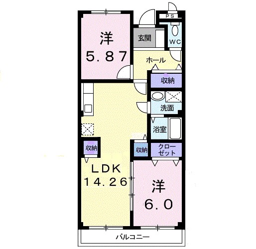 フジグランドコーポ 間取り