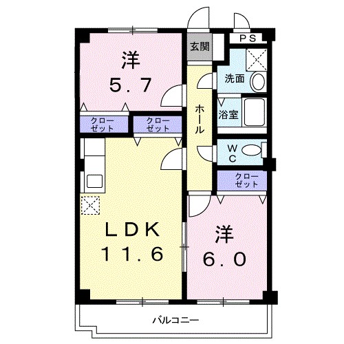 シャンブル２１ 間取り
