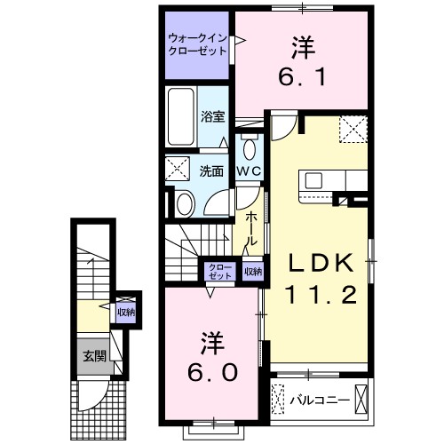 カーサ　フォンターナ 間取り