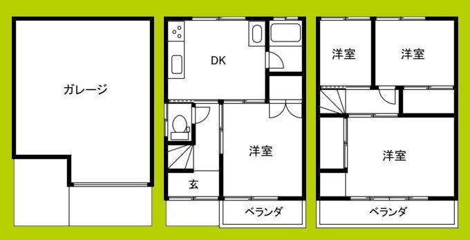 新高５丁目貸戸建て 間取り