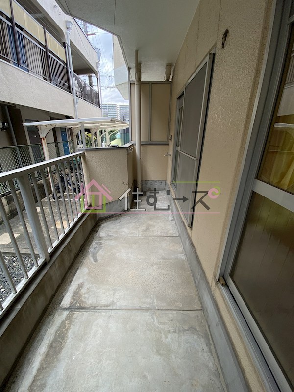 ミスターK上新庄 ベランダ