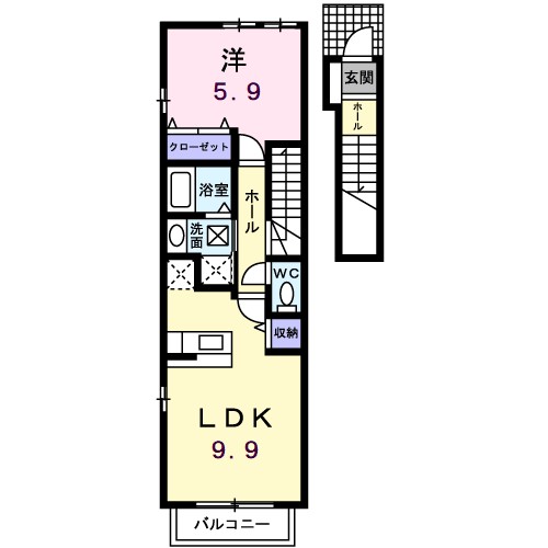 モルティ　コートＡ 間取り