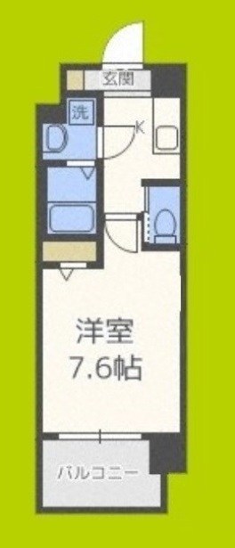 エグゼ難波西Ⅱ 間取り