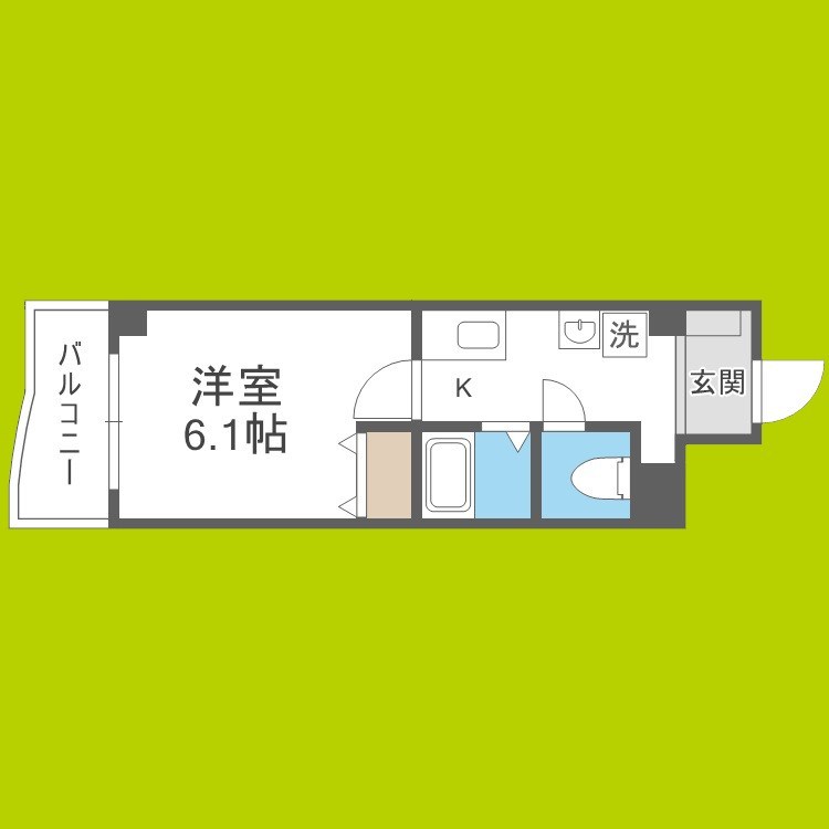 メゾンナカムラ北堀江 間取り