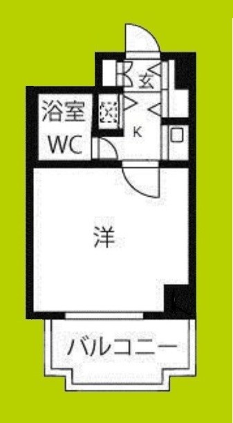 ハイツオークラ靭公園 間取り