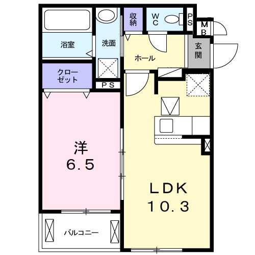 エテルノ泉南馬場 間取り