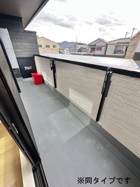 千僧５丁目アパート ベランダ