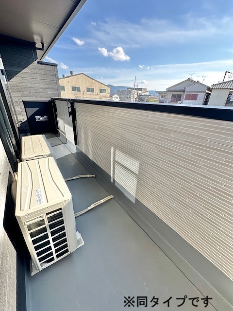 千僧５丁目アパート ベランダ