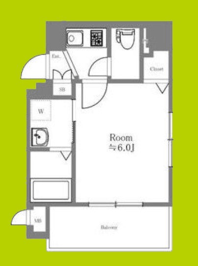 アクアプレイス梅田Ⅱ 間取り