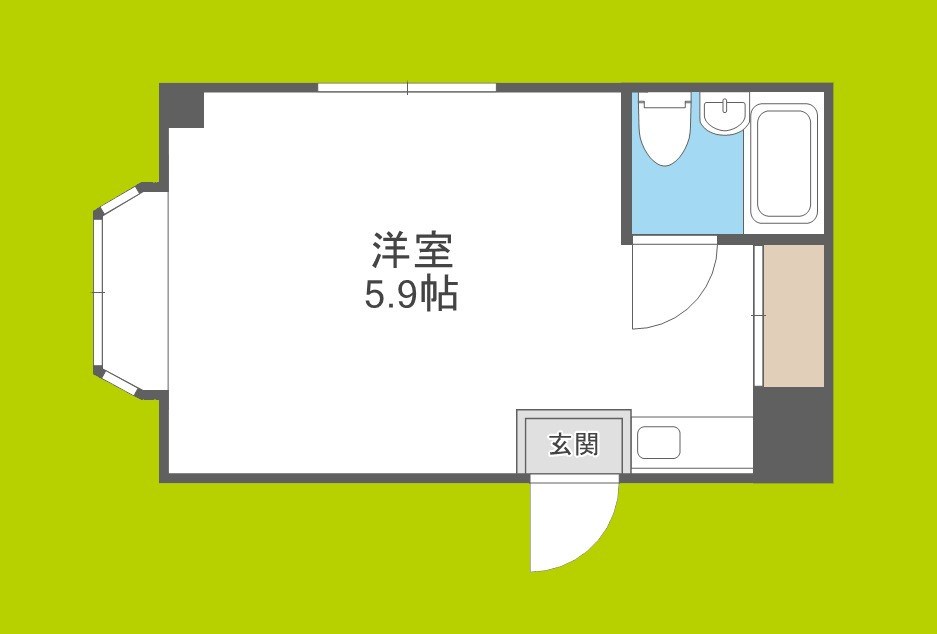 グリシーヌ弁天町 間取り