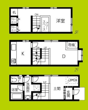 南市岡テラスハウス 間取り