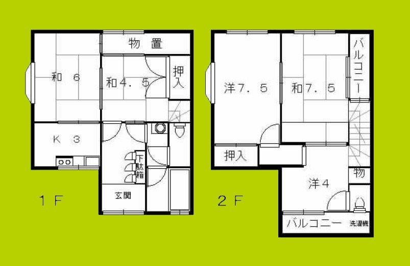 春日出北1丁目戸建 間取り