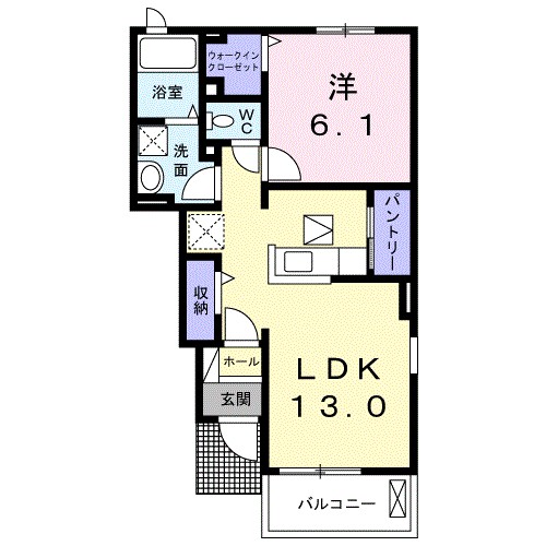 コウジィー・コートⅡ 間取り