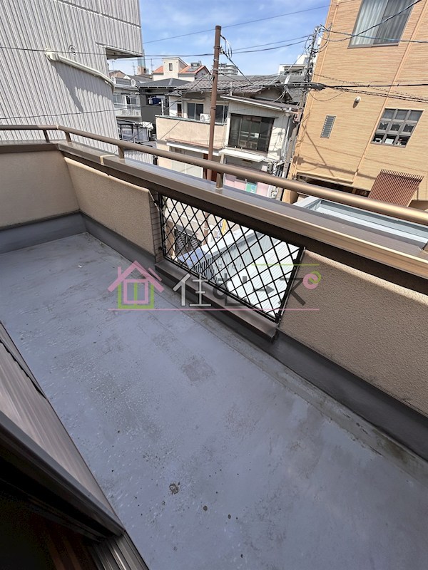 西今川1貸家　 ベランダ
