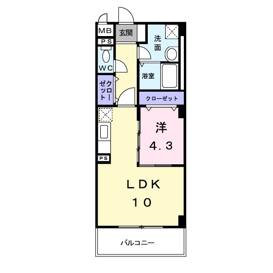 グランソレイユ　（川俣） 間取り