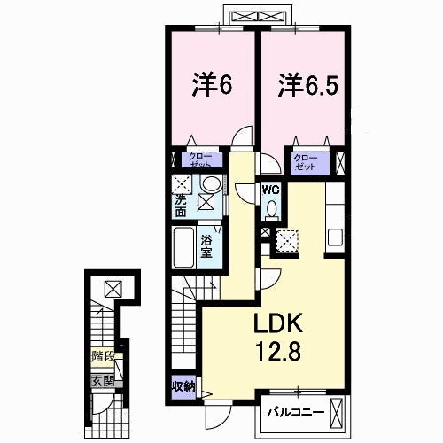 ルミエル穴師 間取り