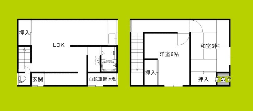 佃2丁目貸家 間取り