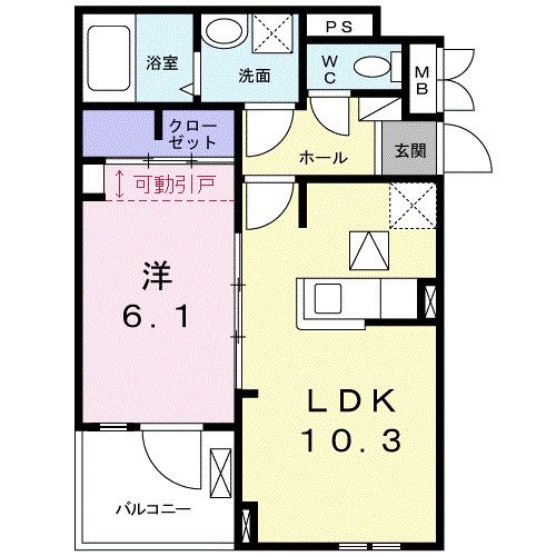 カーサ　りんくう・Ｍ 間取り