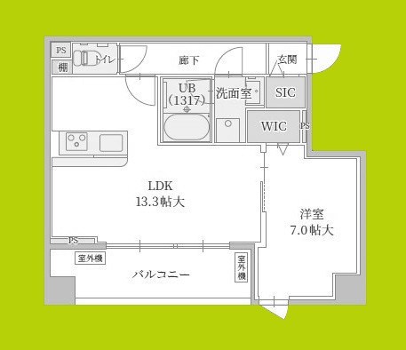 ル・モベイ天神橋 間取り