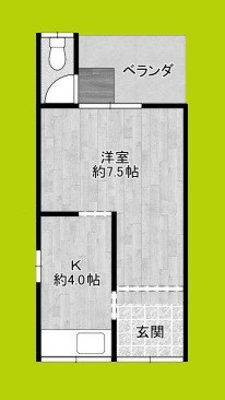 赤川3丁目の貸家 間取り