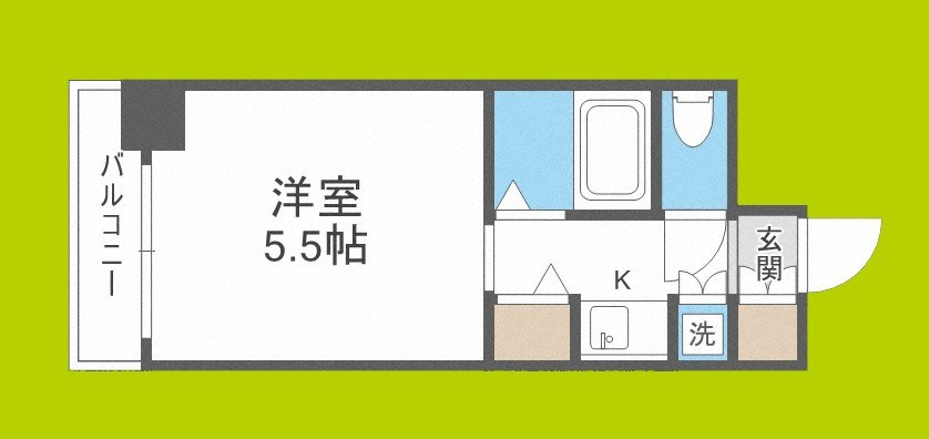 クラウンハイム夕陽丘 間取り