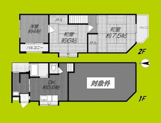 今津南1丁目4-22貸家 間取り