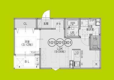 F+style東大阪本庄1号館 間取り