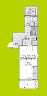 F+style東大阪本庄1号館 間取り