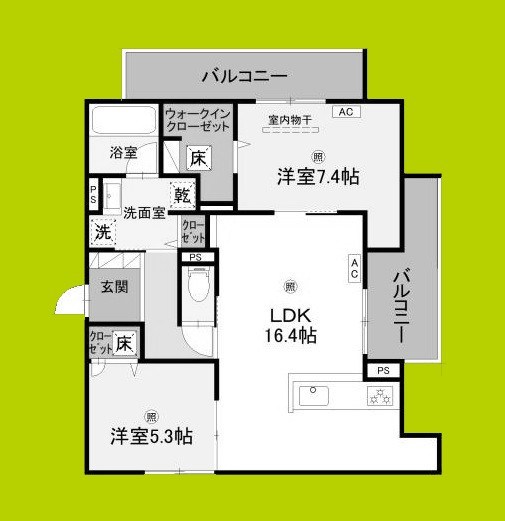 (仮称)D-ROOM高槻市寿町 間取り