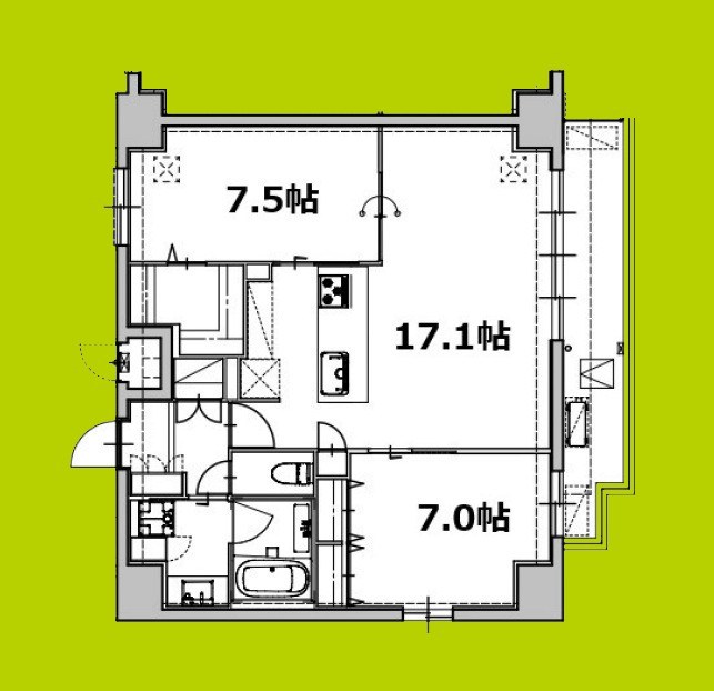 ミラージュパレス天王寺堀越町 間取り