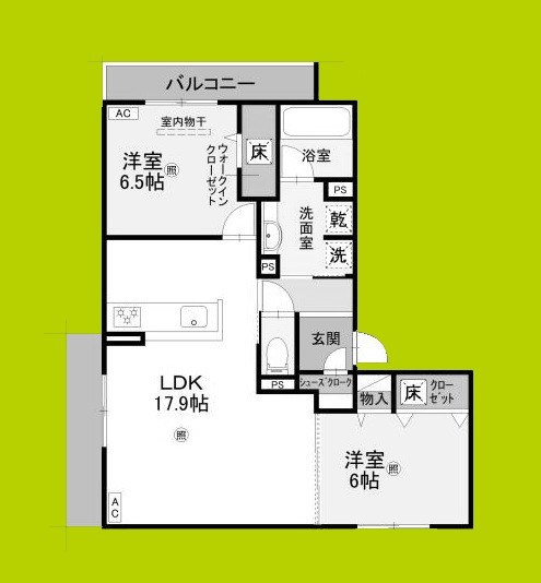 (仮称)D-ROOM高槻市寿町 間取り