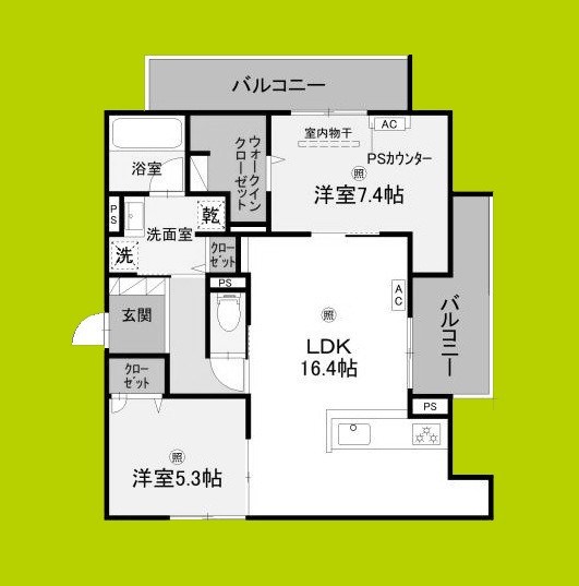 (仮称)D-ROOM高槻市寿町 間取り