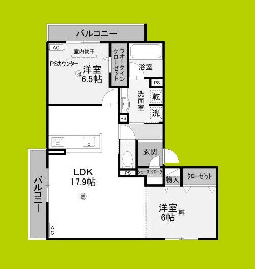 (仮称)D-ROOM高槻市寿町 間取り