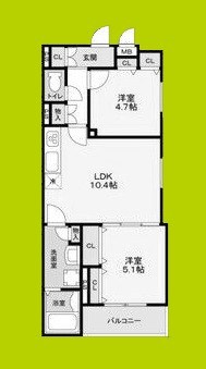 フォレストクリエオーレ城垣町壱番館 間取り