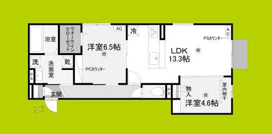 D-ROOM佐太中町 間取り