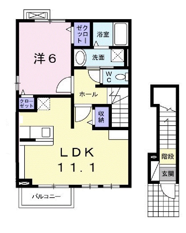 グリーン・ヴィラ　Ⅰ 間取り