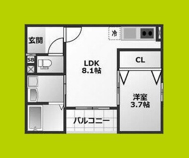 ALEGRIA泉佐野鶴原North 間取り図
