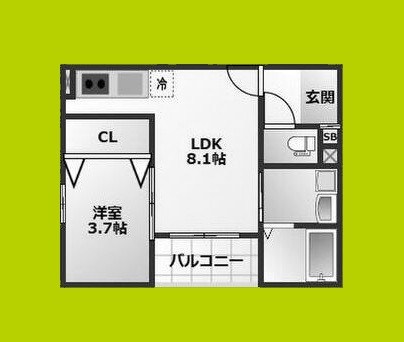 ALEGRIA泉佐野鶴原North 間取り図
