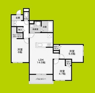 ハイテラス千里山 間取り